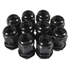 Lot de 10 presse-étoupes M25 noir avec contre écrou