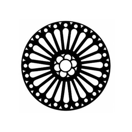 Gobo GAM 375 Rose window - Taille B (86 mm)