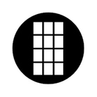 Gobo ROSCO DHA 77138 Cats windows - Taille B (86 mm)