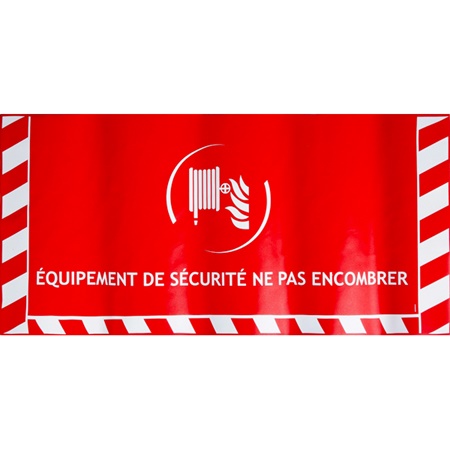 Etiquette de signalisation au sol 865 x 400mm pour RIA CORDIA