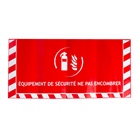 Etiquette de signalisation au sol 865 x 400mm pour extincteur CORDIA