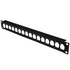 Bandeau ou panneau 19'' pré percé pour 16 embases série D Neutrik - 1U