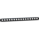 Bandeau ou panneau 19'' pré percé pour 16 embases série D Neutrik - 1U