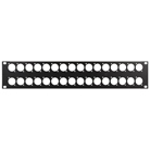 Bandeau ou panneau 19'' pré percé pour 32 embases série D Neutrik - 2U