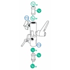 Rotule parapluie en aluminium MANFROTTO Lite-Tite pivotant 026