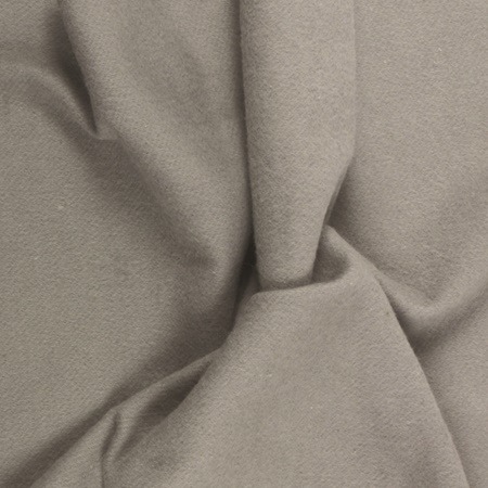 Coton lourd M1 320 g/m² gratté 2 faces gris - laize de 3m - 20m