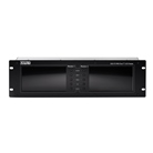 Bandeau 2 écrans LCD TFT 7''/17,78cm - Entrées HDMI+VGA+CV - 19'' - 2U