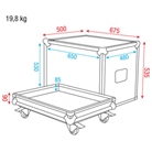 Flight-case pour 1 multipaire sur enrouleur COBRAX DAP AUDIO