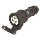 Fiche femelle NOIRE P17 Mennekes IP44 16A monophasée - 230V (2P+T)