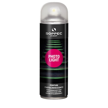 Peinture photo-luminescente professionnelle - Aérosol 650ml - SOPPEC