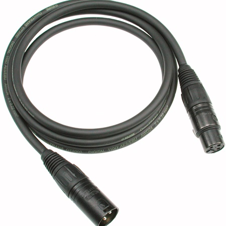 Cordon XLR 3 femelle - XLR 3 mâle AES/EBU - longueur 10m KLOTZ CABLES