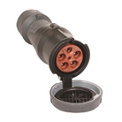 Fiche femelle NOIRE P17 PowerTop IP67 125A tétrapolaire 400V (3P+N+T)