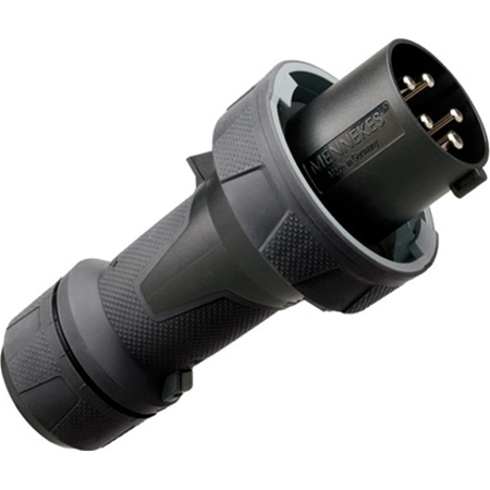 Fiche mâle NOIRE P17 PowerTop IP67 63A tétrapolaire - 400V (3P+N+T)