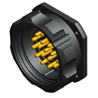 Embase mâle noire type 419 AR avec écrou (bague) CEEP DICONNEX