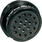 Fiche femelle noire type 419 E sans écrou et raccord droit SOCAPEX