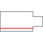 Alimentation pour extrémité gauche pour rail 3 allumages noir