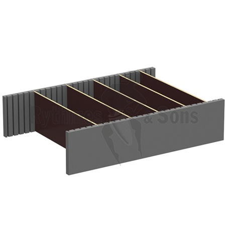 Kit de 5 cloisons amovibles + 2 mousses 20mm pour BAC/200