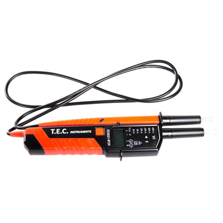 Testeur bifilaire de tension et de continuité visuel et sonore