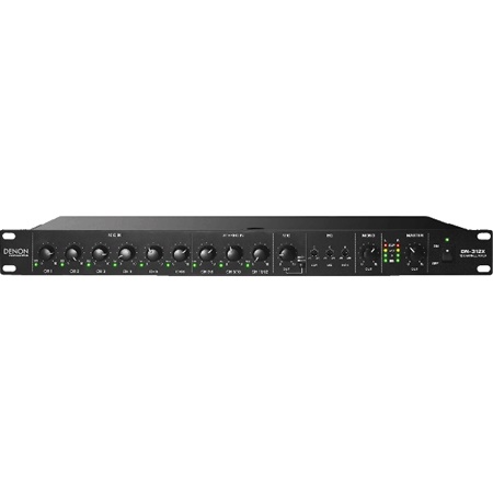 Mixeur rackable 6 entrées MIC/LINE 3 entrées ST 1U DENON Pro