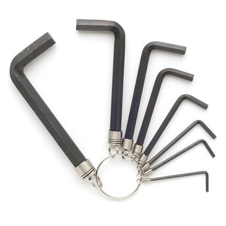 Jeu de 8 clés Allen sur anneau standard - Métrique - TOOLLAND