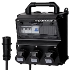 Coffret mural électrique 16A monophasé noir Mennekes