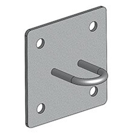 Platine murale ou plafond pour élingue ou chaîne CMU 325kg ASD - ACIER