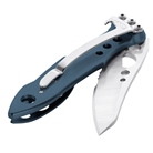 Couteau de poche ouverture une main LEATHERMAN Skeletool KBX bleu