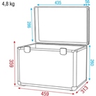 Valise de transport SHOWGEAR pour 4 projecteurs Compact Par 7/4 Q4