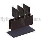 Kit de cloisonnage en bois 4x3 pour malle de type 1200 x 600 x 600mm