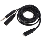 K190-40-15 - Câble 1,5m avec terminaison XLR3F + jack pour DT280 Beyer