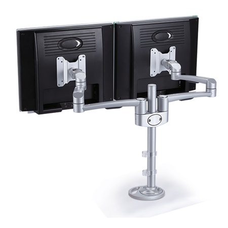 Support de table à visser ERARD PRO pour 2 écrans LCD