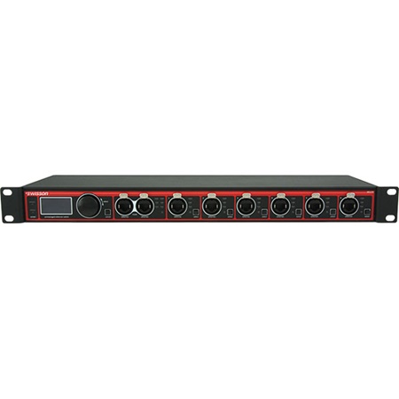 Switch ethernet gigabit 2 + 6 ports optimisé ArtNet sACN DANTE Swisson