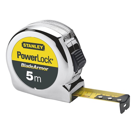 Ruban de mesure BLADE ARMOR 5m X 25mm POWERLOCK - STANLEY