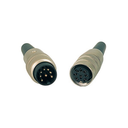 Fiche mâle de type DIN8 verrouillable