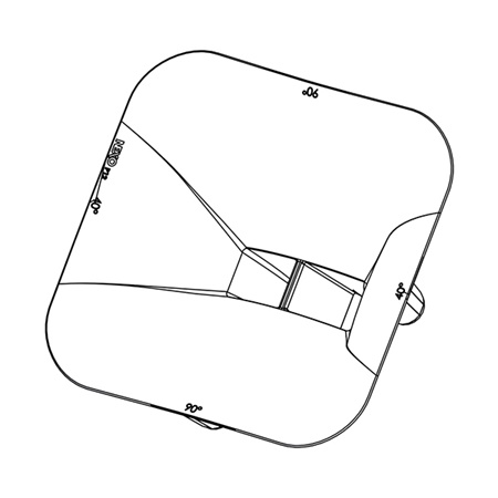 Pavillon P12 pour dispersion 90° x 40° NEXO