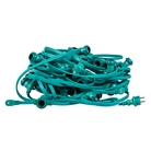 Guirlande foraine plate E27 - 30m - 60 douilles - Verte - BE1ST PRO