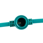 Guirlande foraine plate E27 - 30m - 60 douilles - Verte - BE1ST PRO