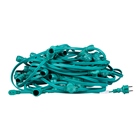Guirlande foraine plate B22 - 30m - 60 douilles - Verte - BE1ST PRO