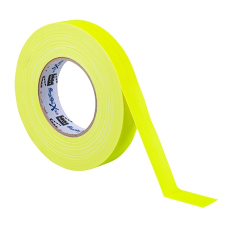 Gaffer professionnel MAGTAPE XTRA Matt - 25mm x 50m Jaune Fluo