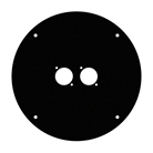 Plaque frontale avec 2 emplacements pour embase série D