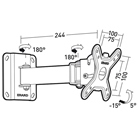 Support mural inclinable et orientable ERARD PRO pour moniteur LCD