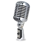 Micro dynamique cardioïde vintage tête de mort 55 SH T2 Shure