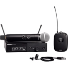 Système HF numérique Shure SLX-D - pocket + cravate WL185 + main SM58
