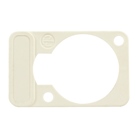 Face avant de marquage pour embase série D NEUTRIK DSS-B9 - Blanc