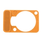 Face avant de marquage pour embase série D NEUTRIK DSS-O3 - Orange