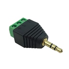 Connecteur GANTOM 3.5mm mâle TRS to 3 Pin sur bornier