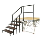 PAC-ESC80 - Escalier SAMIA pour praticables ciseaux hauteur 80cm (3 marches)