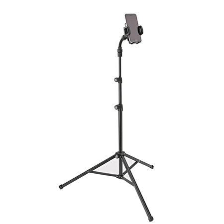 Pied de micro avec support universel orientable smartphone 19749 K&M