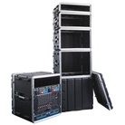 Rack standard ABS SHOWGEAR Double Door Case - 8U - 19'' - Noir 