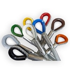 Elingue câble acier CMU 1T avec cosses couleur. Longueur 0,5 mètre